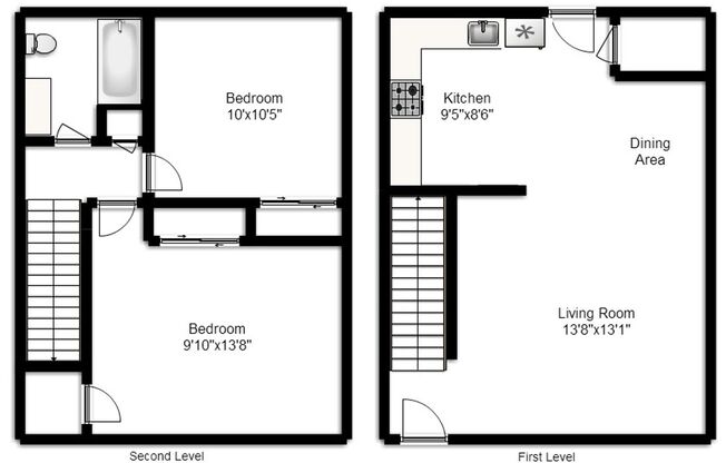 2 beds, 1 bath, 903 sqft, $1,240, Unit C-2