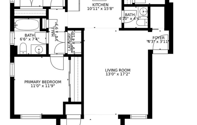 3 beds, 1.5 baths, 1,320 sqft, $2,365, Unit Apt 2w