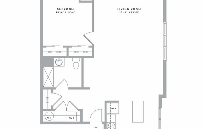 1 bed, 1 bath, 950 sqft, $2,840