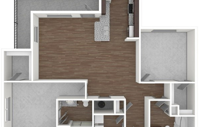 2 beds, 2 baths, 1,218 sqft, $1,890