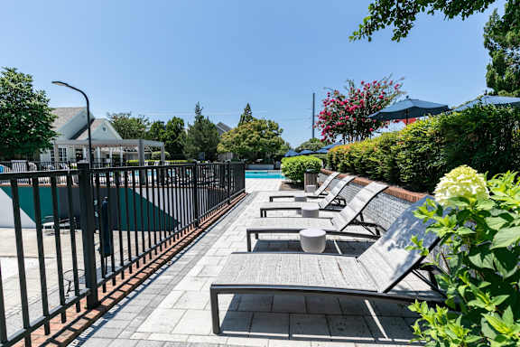 Lounge Chairs throughout Willowest in Collier Hills in Atlanta, GA 30318