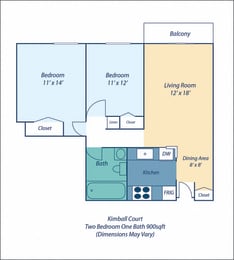 2 beds, 1 bath, 1,000 sqft, $2,610