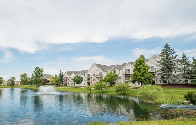 Gorgeous Pond and Jogging Trail at Cambridge Club Apartments in Ann Arbor, Michigan