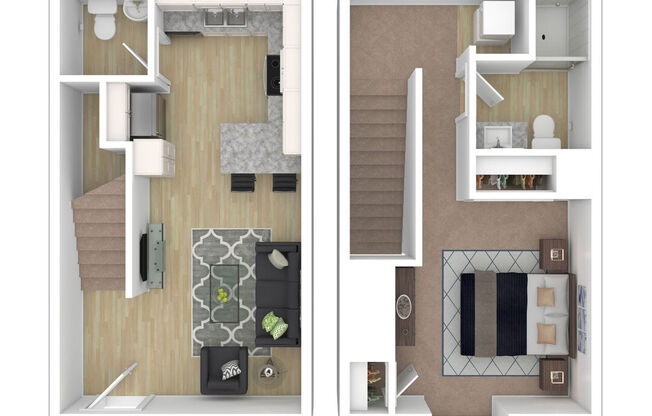 1 bed, 1 bath, 715 sqft, $1,954