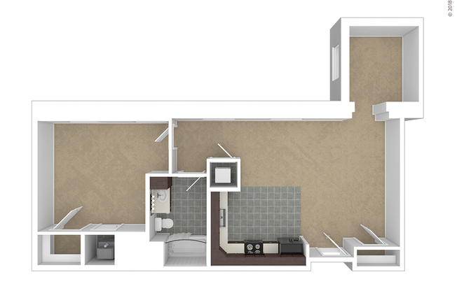 1 bed, 1 bath, 932 sqft, $2,299