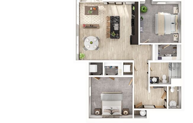 2 beds, 1.5 baths, 1,125 sqft, $1,750, Unit 3340-200