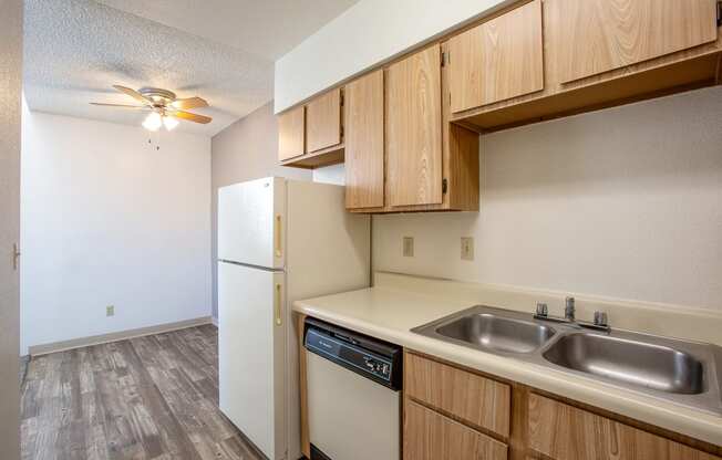 Kitchen and Dining Area at Acacia Hills Apartments in Tucson Arizona