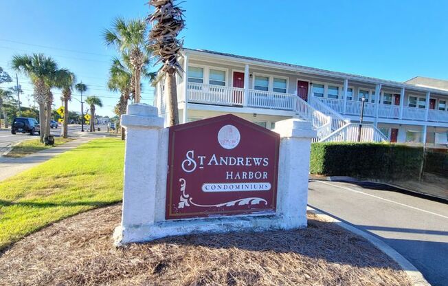 Historic St. Andrews!  Newly Remodeled! 1 bedroom 1 bath condo on the first floor.