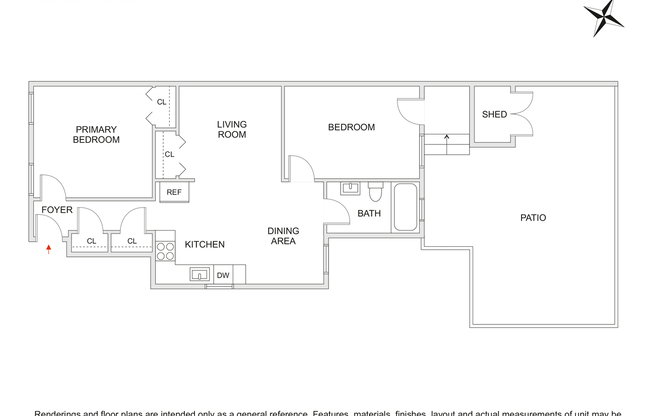 2 beds, 1 bath, $2,750, Unit 2