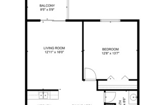 1 bed, 1 bath, 700 sqft, $760, Unit 1415-307
