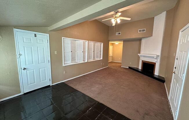 Second floor unit with open floor plan!