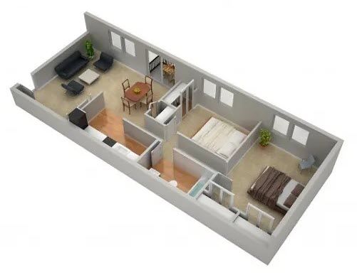 2 beds, 1 bath, 800 sqft, $1,580