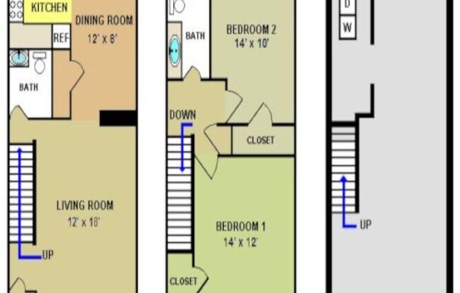 2 beds, 1.5 baths, 1,500 sqft, $1,460, Unit 8476