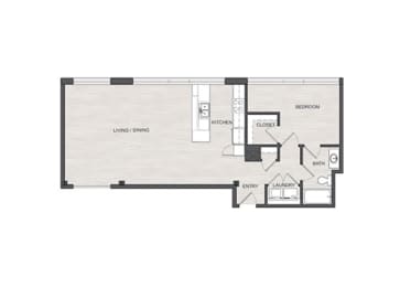 1 bed, 1 bath, 890 sqft, $1,513