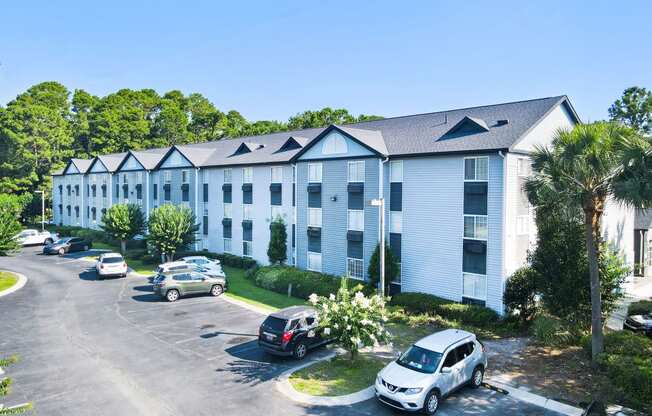 our apartments offer a parking lot for your car