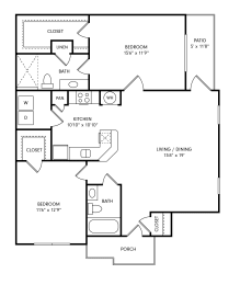 2 beds, 2 baths, 1,148 sqft, $1,759