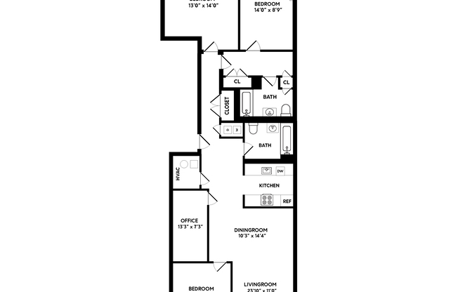 4 beds, 2 baths, $11,000, Unit 4A