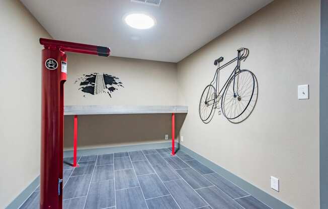The Grove Apartments Indoor Bike Rack