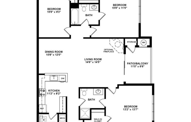 3 beds, 2 baths, 1,390 sqft, $2,909