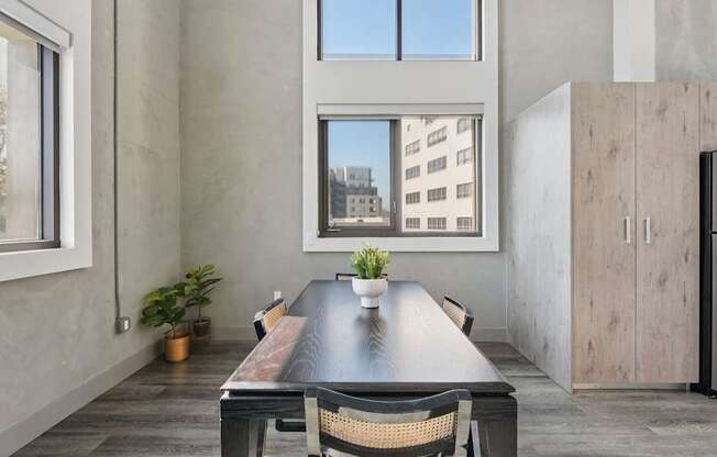 Long Dining Table at The Mansfield at Miracle Mile, California