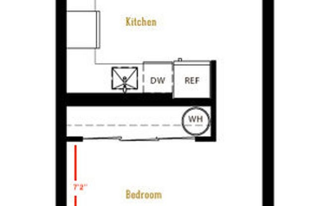 Studio, 1 bath, 393 sqft, $1,450, Unit 211-MFTE