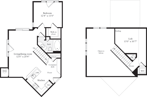 1 bed, 1 bath, 823 sqft, $2,759, Unit 400