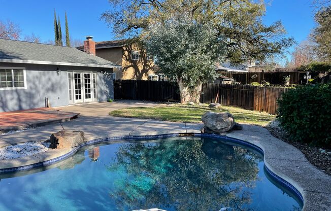 NICE UPDATED SINGLE STORY HOUSE WITH A POOL ON LARGE LOT IN E.ROSEVILLE!