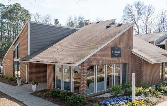 A brick building with a sign that says "MOONLAND".