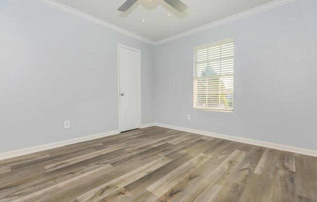 a building with a wooden floor