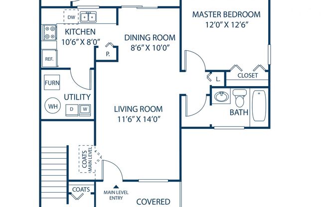 1 bed, 1 bath, 700 sqft, $1,299, Unit 1678