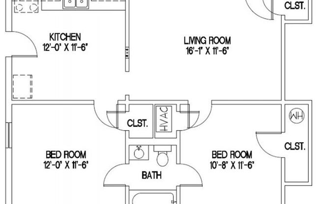 2 beds, 1 bath, 725 sqft, $1,345