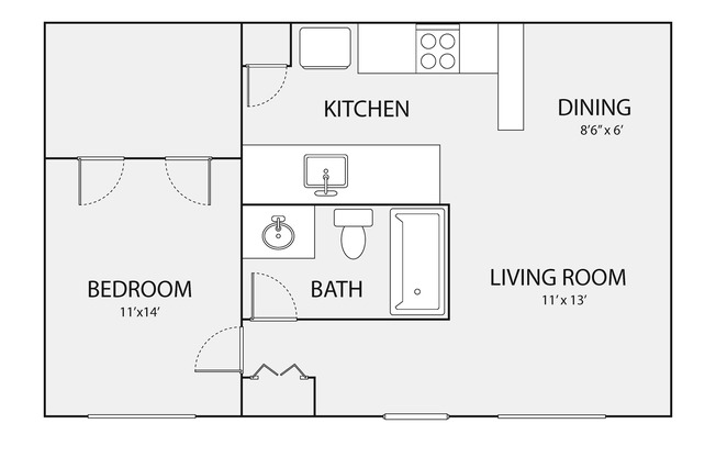 1 bed, 1 bath, 660 sqft, $1,375