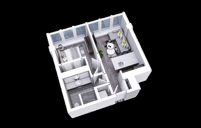 1 bed, 1 bath, 503 sqft, $1,320, Unit 501