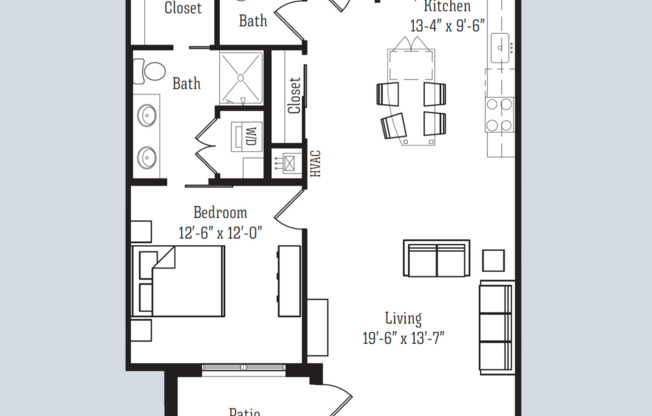 1 bed, 1.5 baths, 829 sqft, $1,800, Unit 8328 Globe Drive - 207