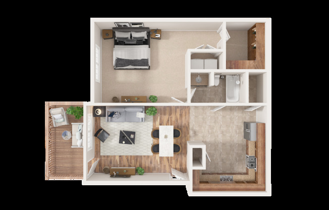 1 bed, 1 bath, 1,020 sqft, $1,150, Unit Clearview Commons-501
