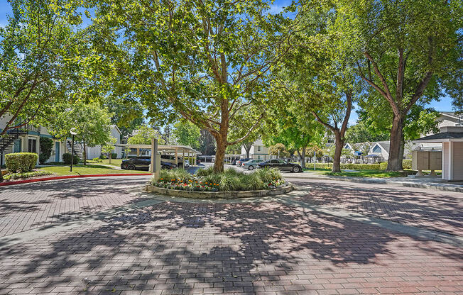 Roundabout at Clayton Creek Apartments, California