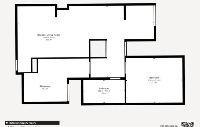 2 beds, 1 bath, 913 sqft, $1,399, Unit 413 Unit 204