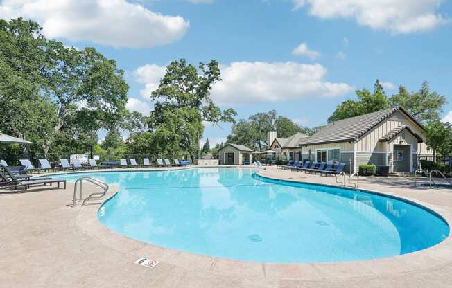 the swimming pool at our apartments