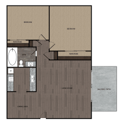 2 beds, 1 bath, 760 sqft, $2,135