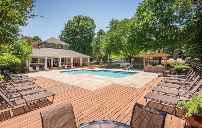 Pool 4 at Bridges at Chapel Hill Apartments in Carrboro NC