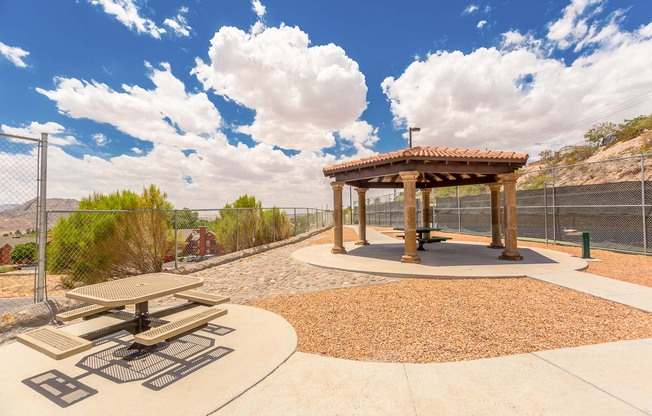 Outdoor lounge and seating area