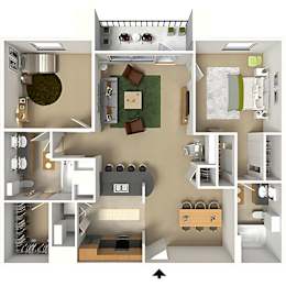 2 beds, 2 baths, 1,025 sqft, $1,760