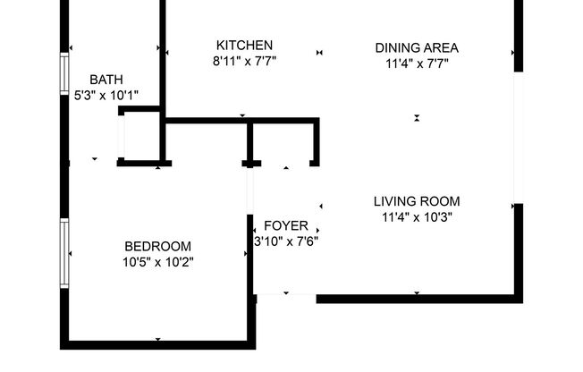 1 bed, 1 bath, $975, Unit 10