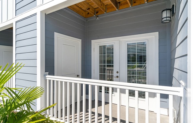 House with blue siding and a wood ceiling at The Parker Myrtle Beach, South Carolina, 29588
