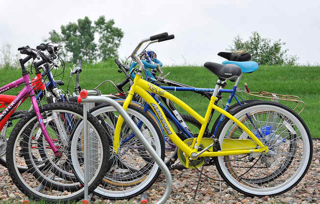 Bike Racks at Towne Lakes Apartments, Wisconsin