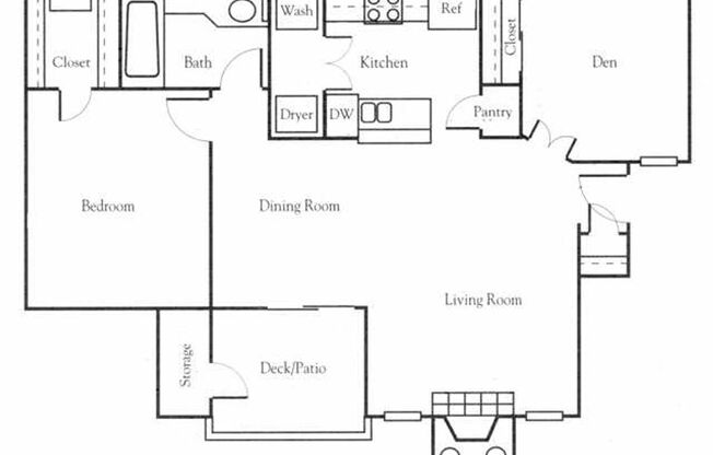 1 bed, 1 bath, 820 sqft, $1,575, Unit 1124