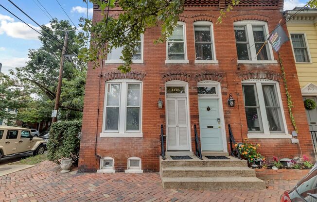 Timeless Brick Rowhome Steps from King Street