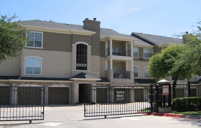 Gated Entry and Attached Garages at Bentley Place Apartments