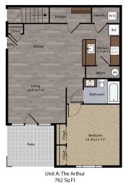 1 bed, 1 bath, 762 sqft, $1,369