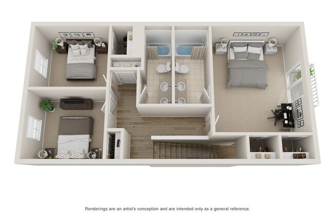 3 beds, 3.5 baths, 2,600 sqft, $1,985, Unit 117